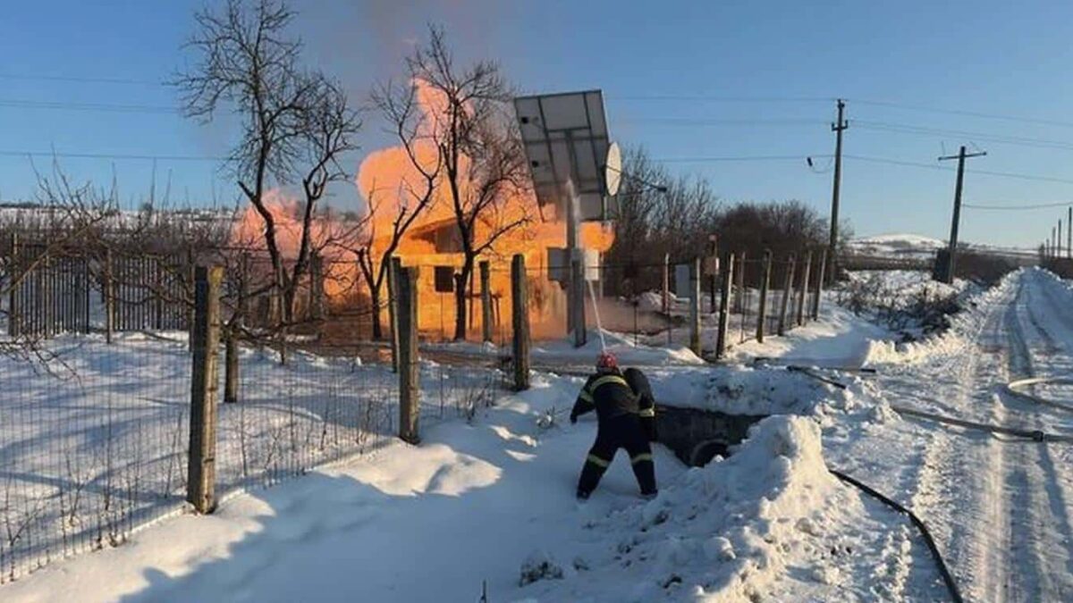 incendiu la o statie de gaz din mures un barbat cu arsuri la fata si maini