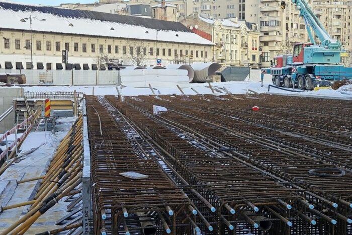 lucrari la planseul unirii continuate si la temperaturi negative