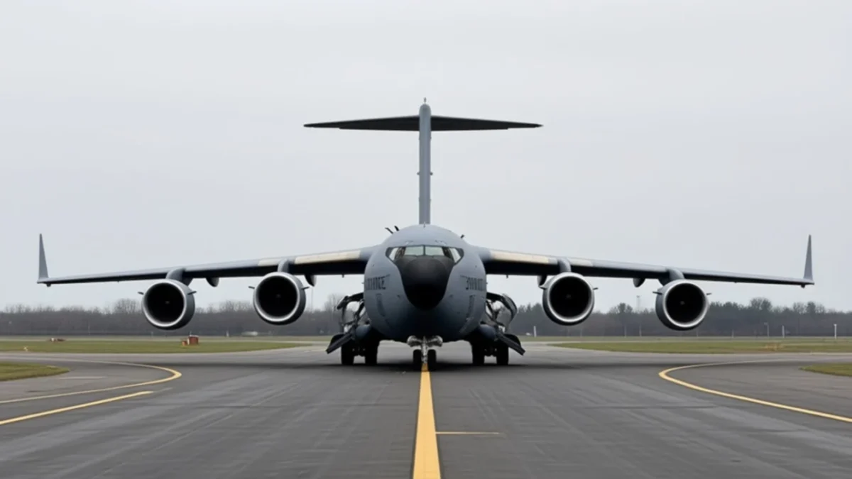 Al șaselea avion american KC-135 a aterizat la București pentru realimentare Boeing KC-135 Stratotanker