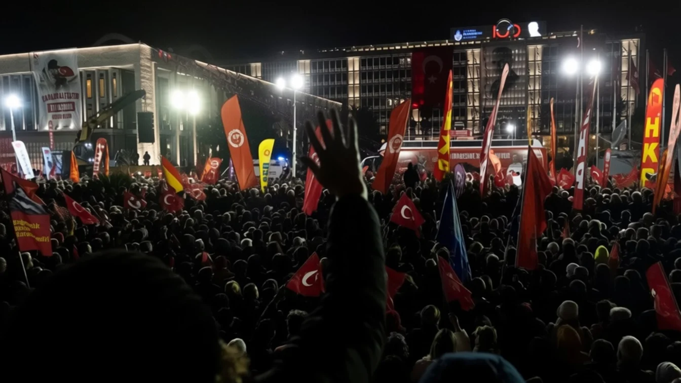 Mii de oameni în stradă la Istanbul pentru rivalul lui Erdogan, care riscă 2.430 de ani
