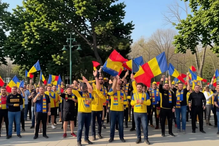 Peste 3.000 de români susţin naţionala în meciul decisiv cu Turcia pentru Mondial Romania Turcia