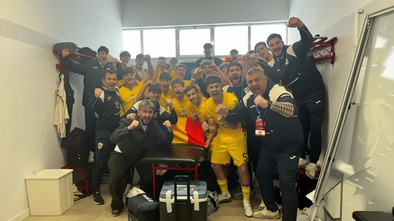 România U17 învinge Portugalia 1-0 și joacă finala pentru Euro cu Italia