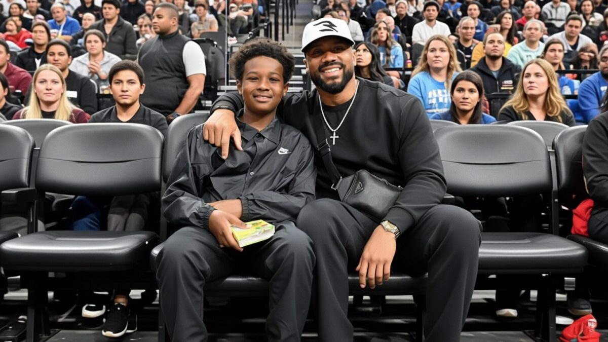 Russell Wilson își duce fiul vitreg de 11 ani în prima vizită la o universitate