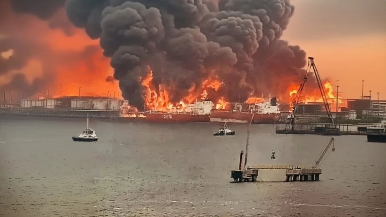 Revoltă în portul rusesc Ust Luga o mașină a securității a intrat în muncitori