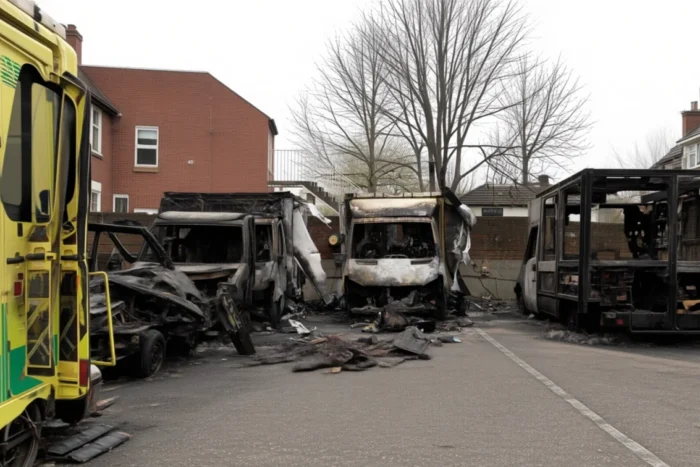 Doi bărbați arestați pentru incendierea a 4 ambulanțe evreiești la Londra arestari Londra