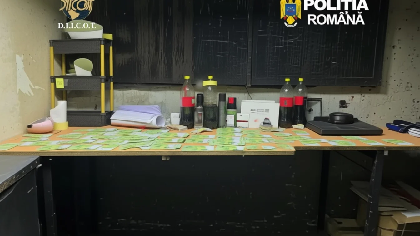 DIICOT a destructurat o rețea ce a falsificat 2.000.000 de euro într-o casă din Suceava