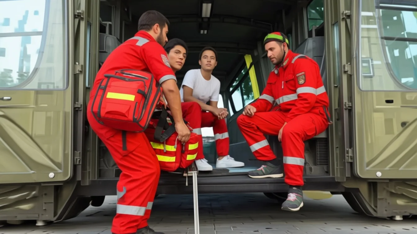 Un bărbat de 56 de ani, salvat de polițiști cu un defibrilator dintr-o benzinărie