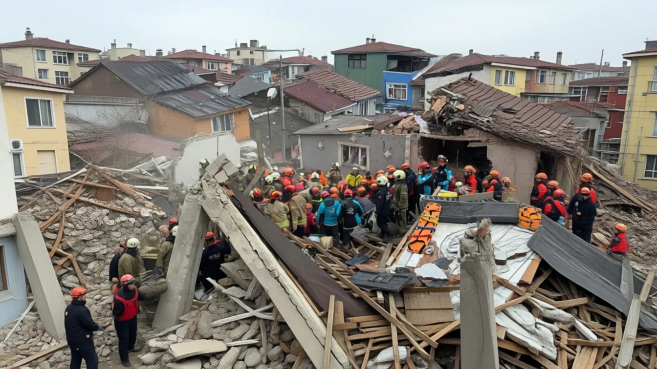 Explozie devastatoare în Istanbul. Două clădiri prăbușite și 5 victime sub dărâmături