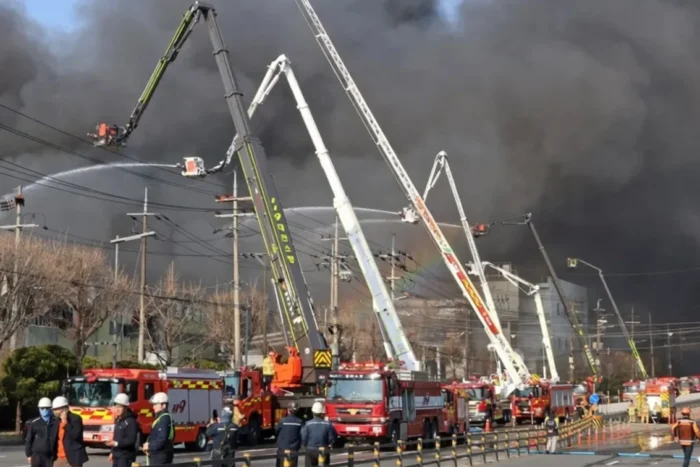 incendiu Coreea de Sud