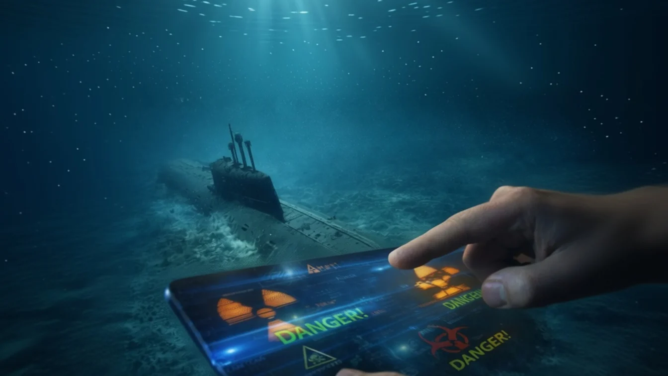 Radiații de sute de mii de ori peste normal la epava submarinului Komsomolets