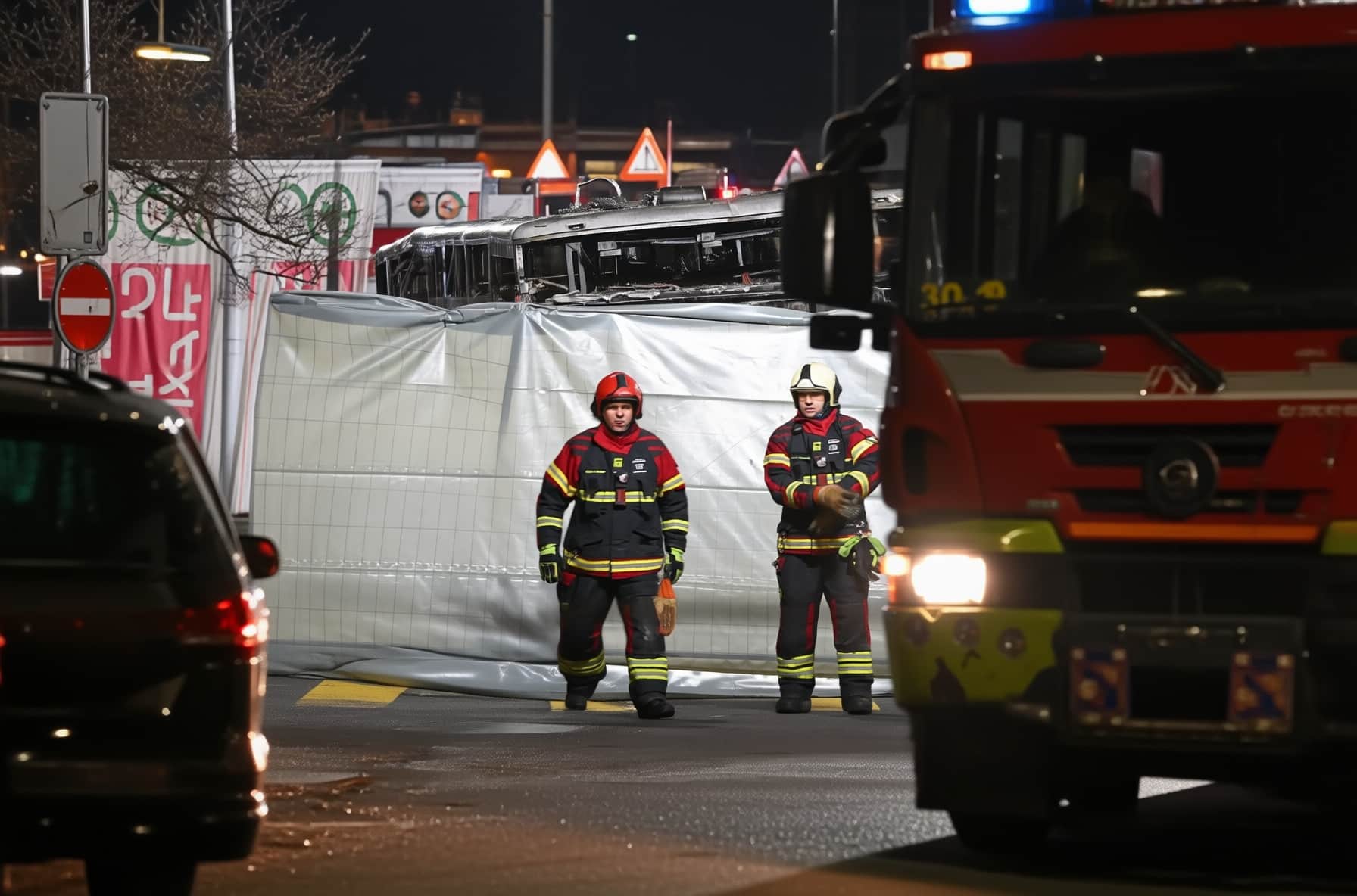 Tragedie în Elveția după ce un bărbat a dat foc într-un autobuz plin de pasageri
