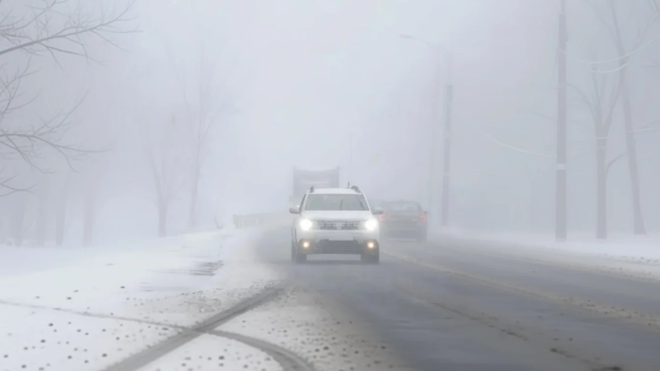 Iarna lovește România strat de peste 35 cm de zăpadă în zona Rânca