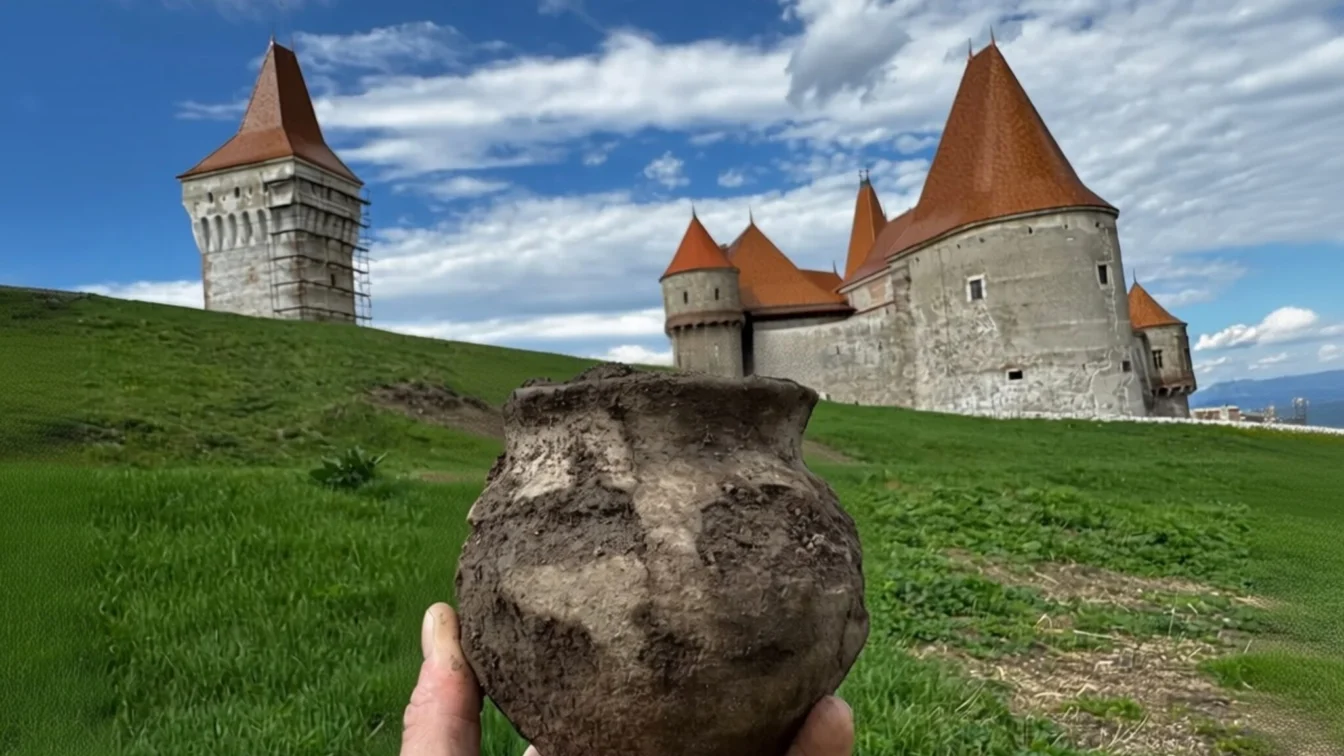 Restaurarea Castelului Corvinilor scoate la lumină comori vechi de 2500 de ani