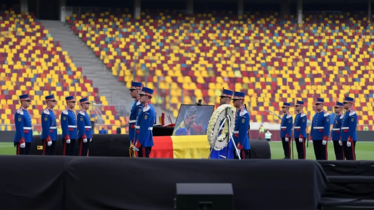 Mircea Lucescu condus pe ultimul drum de sute de oameni și legende ale fotbalului Mircea Lucescu