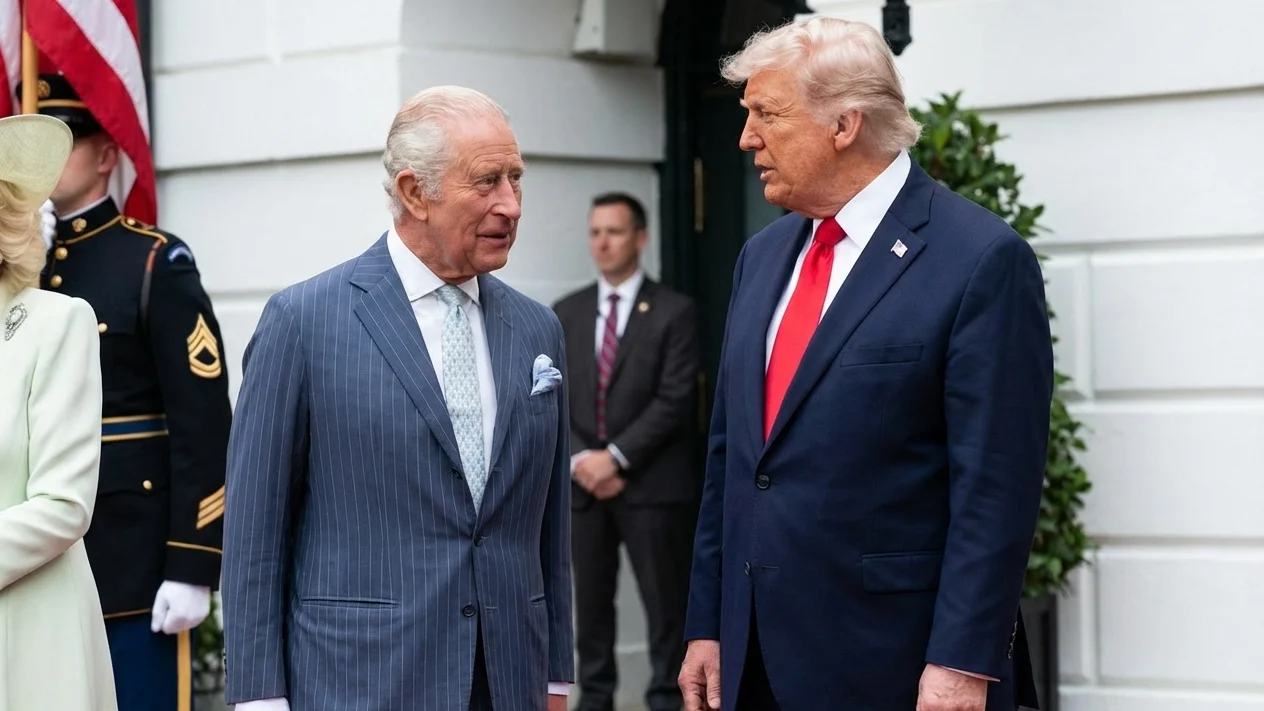 Umor britanic la Casa Albă. Ce i-a spus Regele Charles lui Donald Trump în fața tuturor