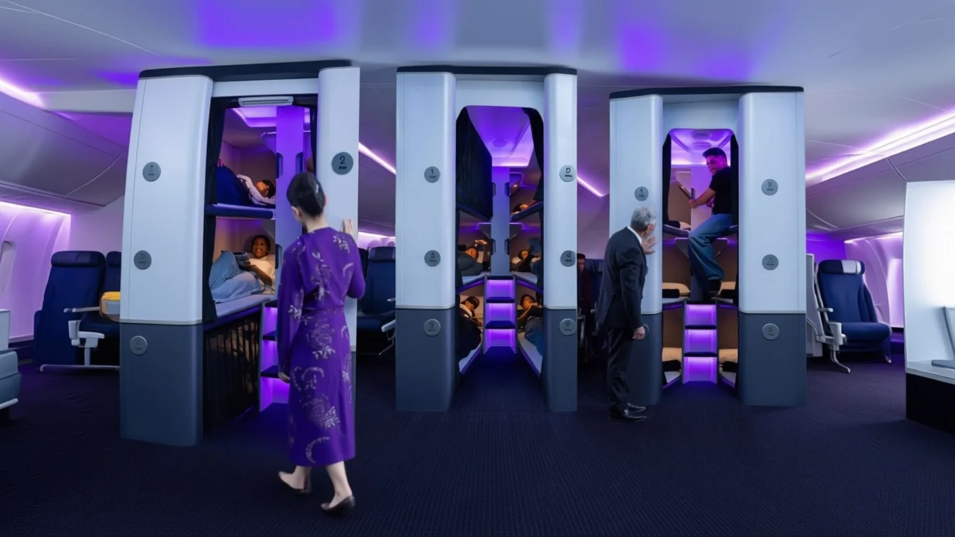 Revoluție în aviație – air New Zealand introduce paturi la clasa economy
