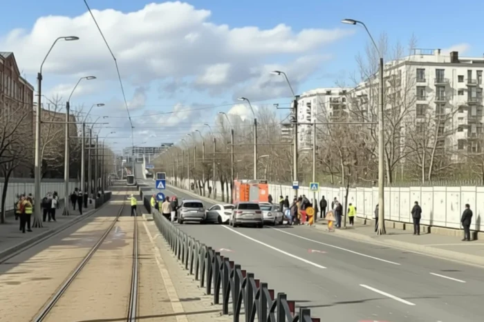 Carambol cu 5 mașini și un moped în București un cetățean străin este rănit accident bucuresti