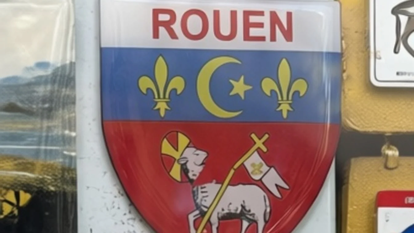 Scandal în Franța după ce blazonul orașului Rouen a fost vândut cu un miel decapitat