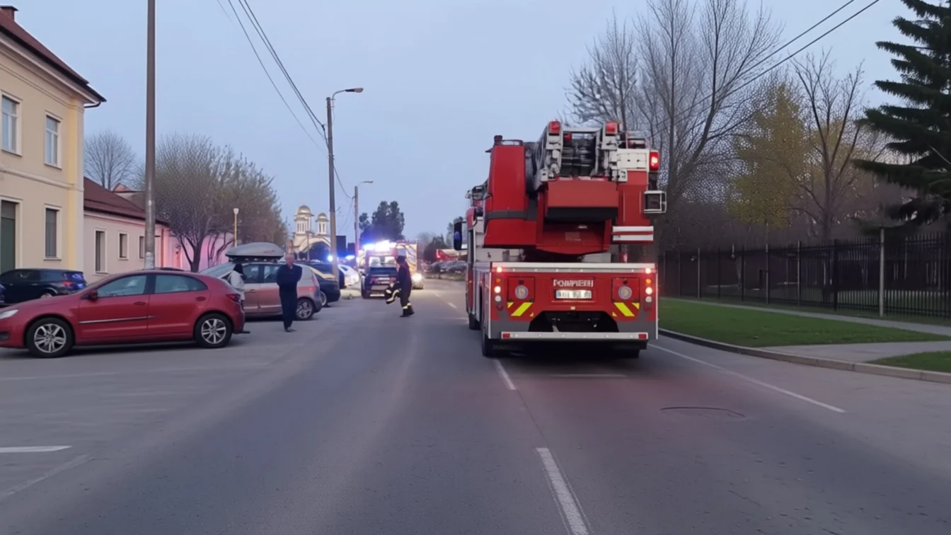 Un scurtcircuit a băgat 9 oameni în spital după incendiul din Constanța