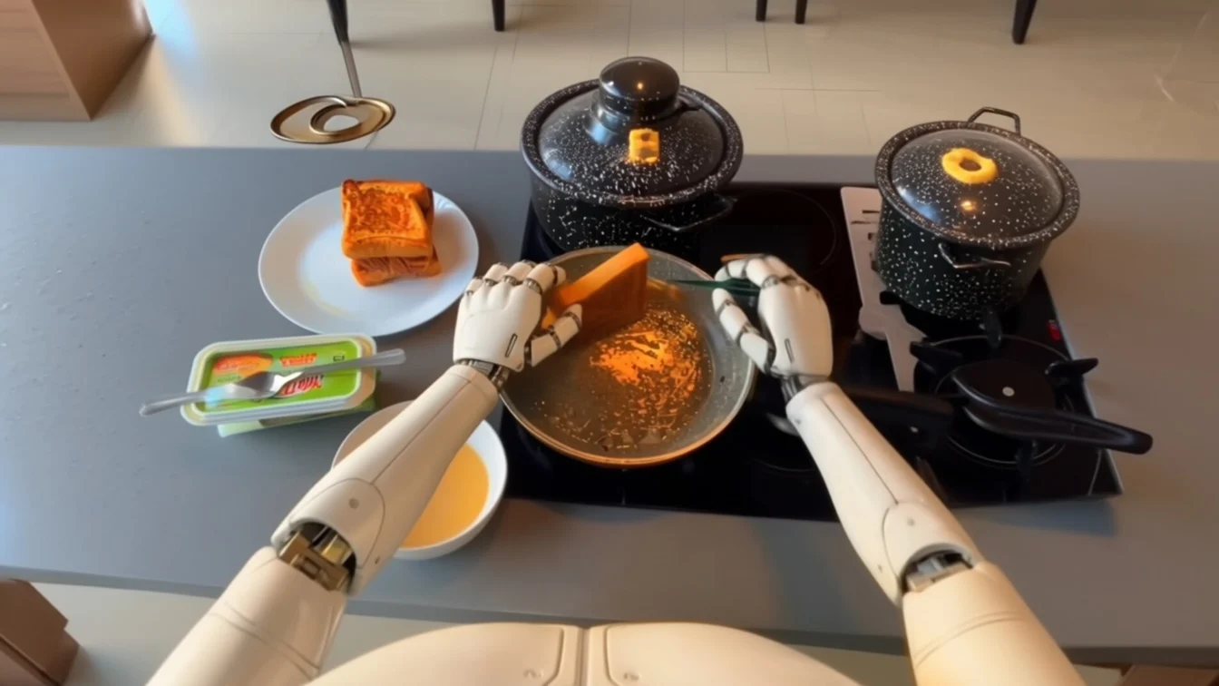 Mii de oameni fac bani filmându-și treburile casnice pentru antrenarea roboților