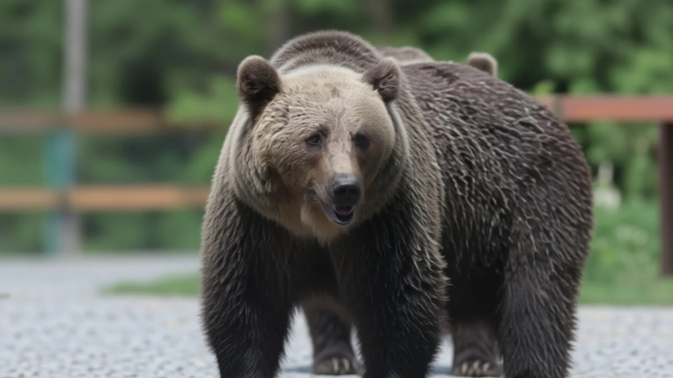 Tânăr de 24 de ani urmărit de urs în Bistrița a scăpat abandonând motocicleta