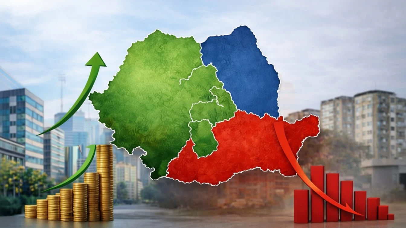 Harta salariilor 2026 – o treime din județe au scăderi sau stagnări