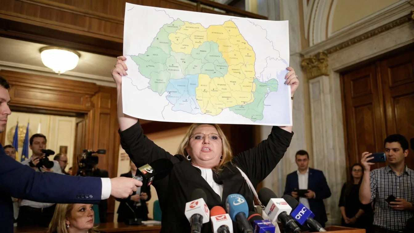 Diana Sosoaca rupe steagul Uniunii Europene. Momentul a fost filmat in fata sustinatorilor
