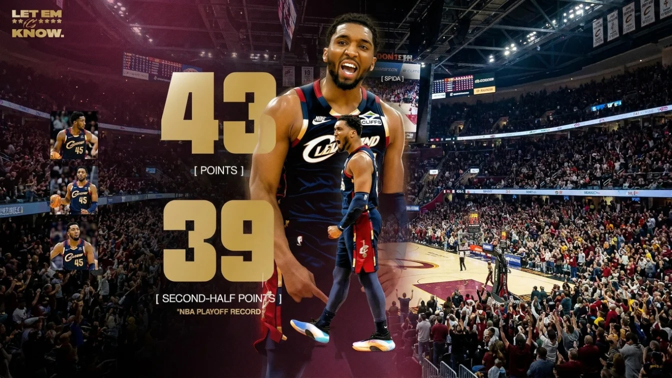 Donovan Mitchell marcheaza 43 de puncte in NBA. Cleveland egaleaza seria cu Detroit
