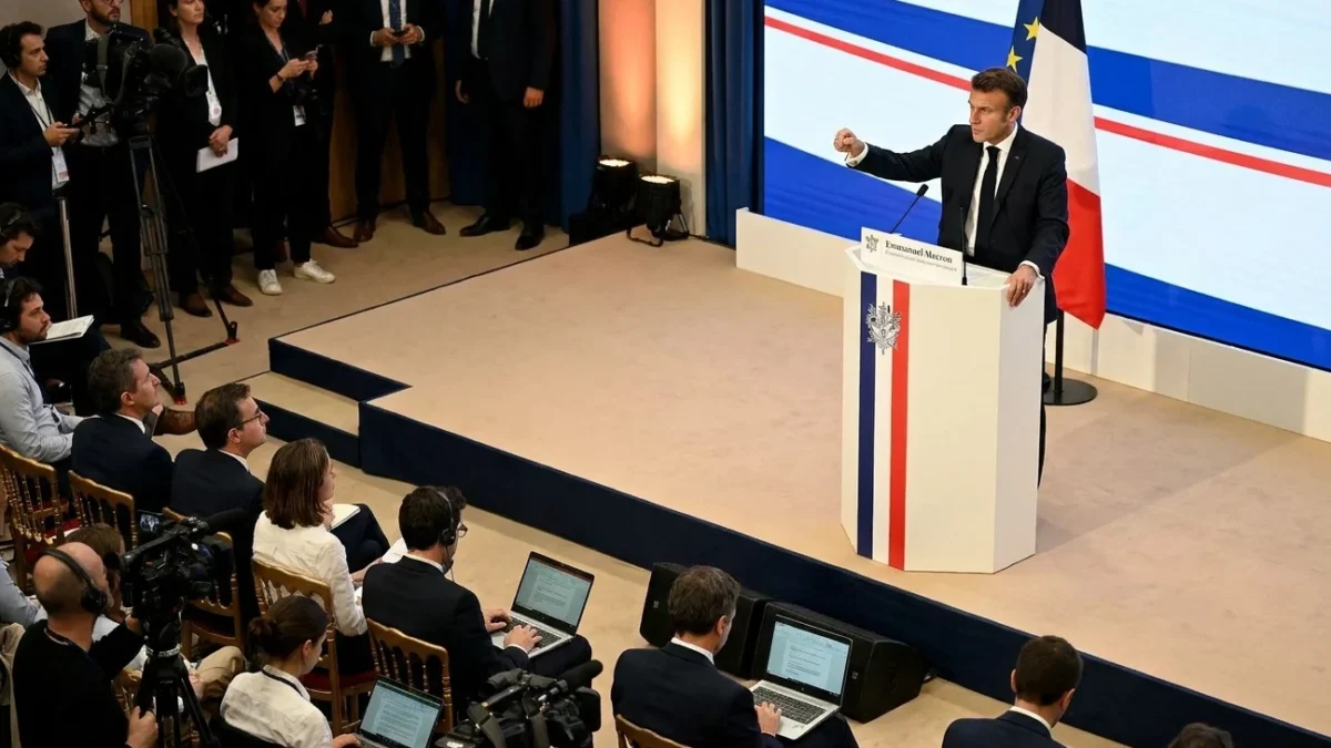 Macron a intrerupt o conferinta in Kenya. A certat public participantii zgomotosi Macron conferinta Kenya