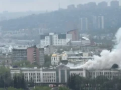 Atac fara precedent în Rusia. O uzina chimica a fost lovita de drone la 1600 kilometri distanta atac drone Rusia