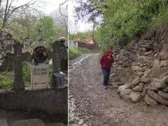 Factura care ține în șah o comună din Buzău. cimitirul care alunecă peste case cimitir Lopătari