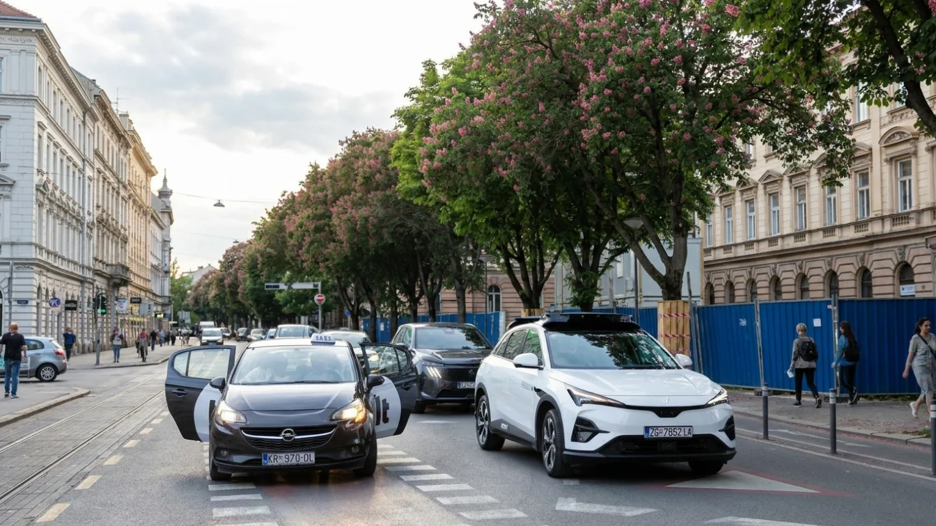 Robo-taxiurile circula in Zagreb. O cursa costa 2 euro, soferii de taxi sunt in pericol