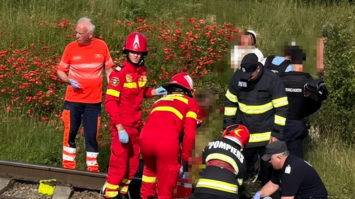 Tragedie pe ruta Constanța București. O femeie a murit iar un copil de 5 ani a ajuns la spital accident feroviar Fetești