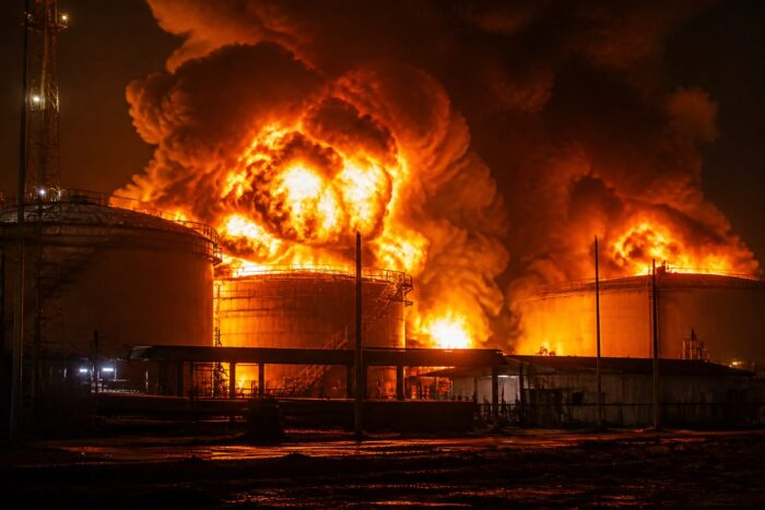 Ucraina a atacat simultan rafinării, termocentrale și fabrici de rachete în Rusia și Crimeea
