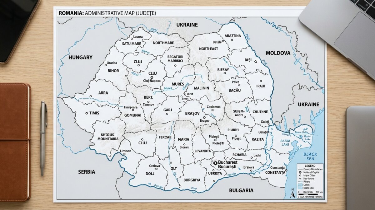 Organizarea teritorială Câte județe sunt în România și care sunt cele mai mari Organizarea teritorială Câte județe sunt în România și care sunt cele mai mari