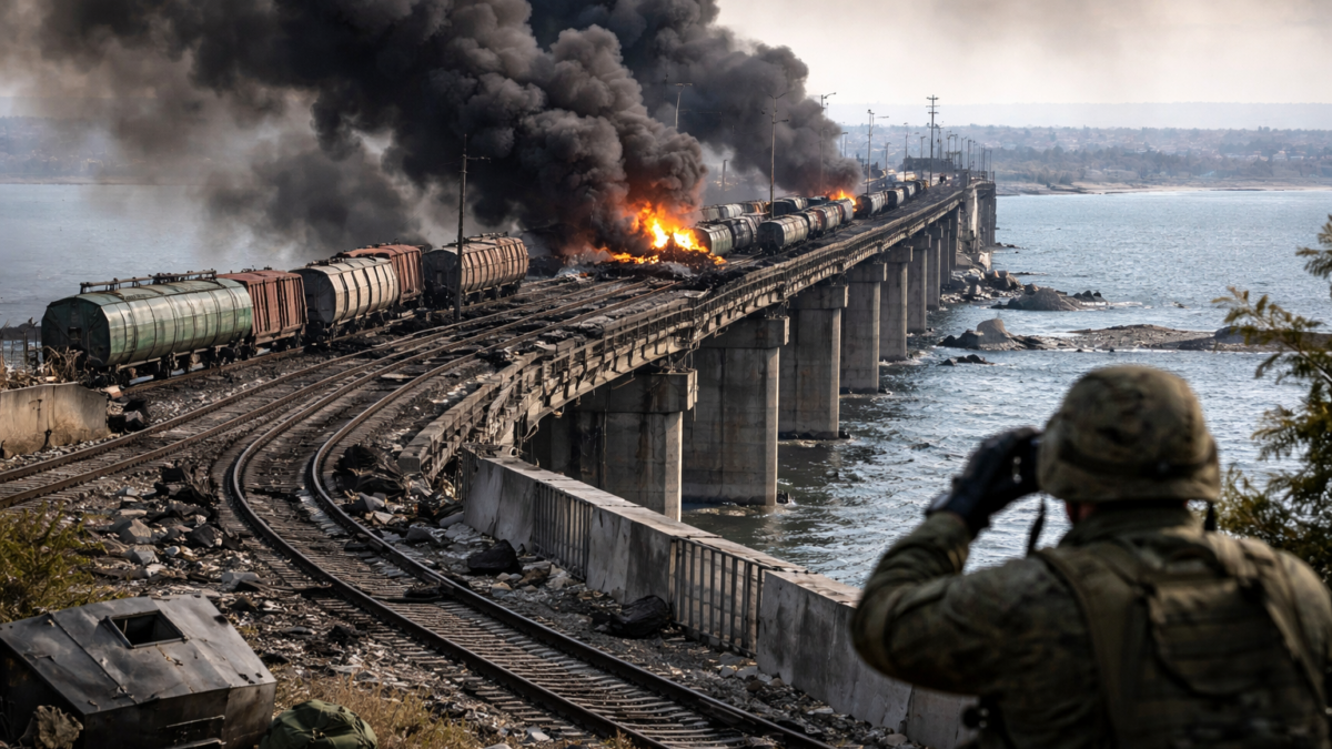 Podul Armiansk, veriga-cheie spre Crimeea, ar fi fost paralizat. Ce pierde Rusia dacă se rupe coridorul logistic Podul Armiansk, veriga-cheie spre Crimeea, ar fi fost paralizat. Ce pierde Rusia dacă se rupe coridorul logistic