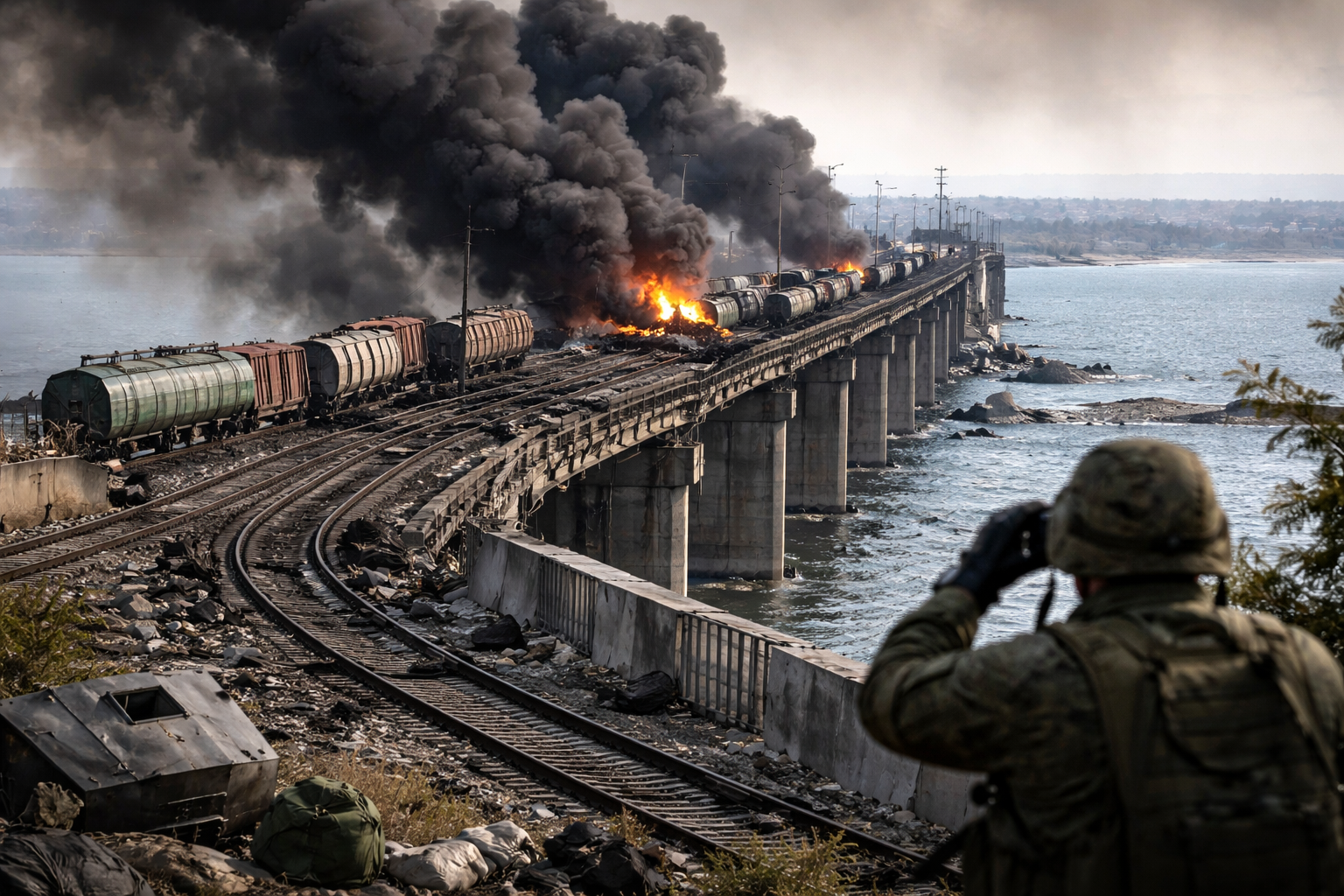 Infrastructura-cheie spre Crimeea, lovită. Ce pierde Rusia dacă se rup coridoarele logistice