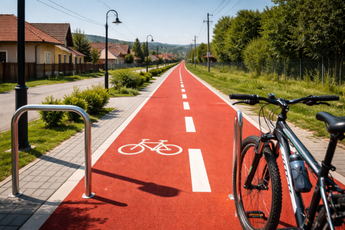 O comună din România a cheltuit 500.000 de euro pe o pistă de biciclete O comună din România a cheltuit 500.000 de euro pe o pistă de biciclete