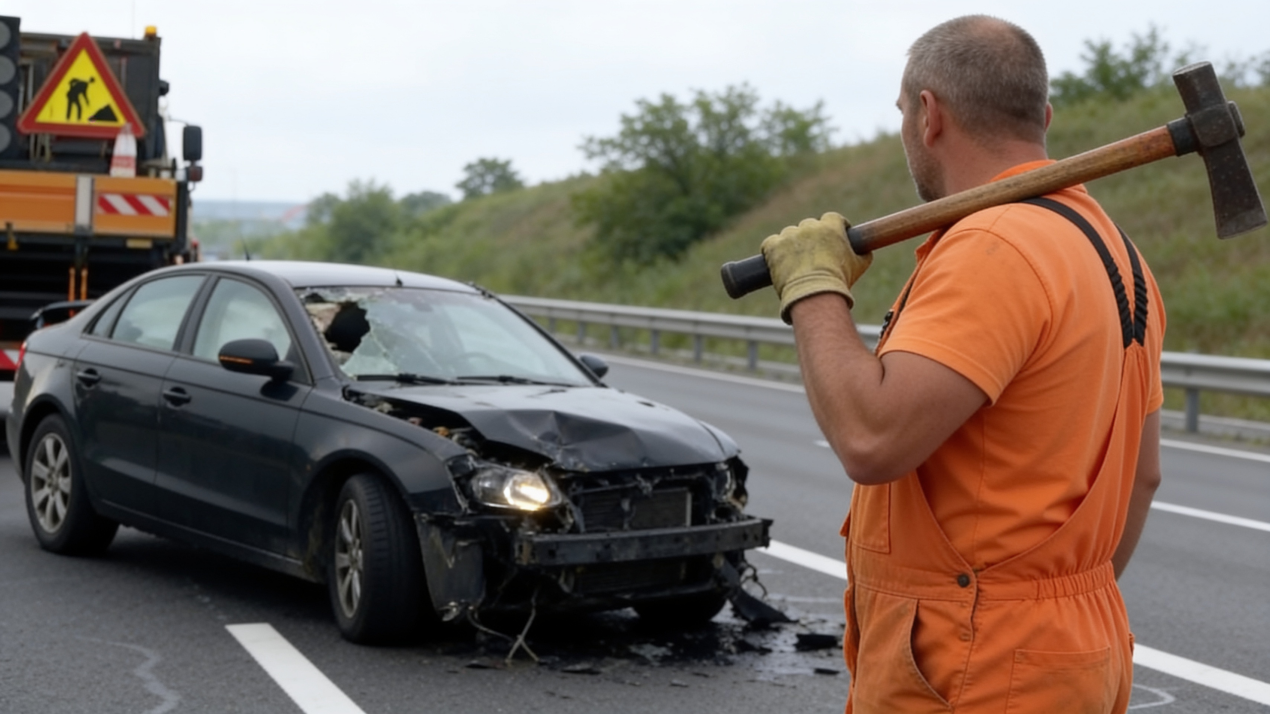 Fetița de 2 ani a scăpat ca prin minune într-un accident pe A2. Ce a făcut diferența în mașina izbită la Cernavodă