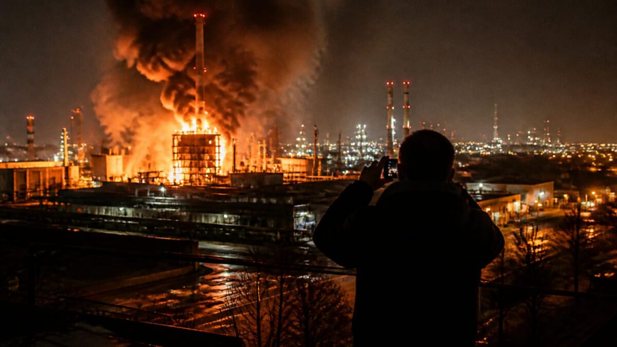 Rafinăria Gazprom din Moscova, lovită de drone ucrainene. Ce arată al doilea atac asupra instalației de lângă Kremlin