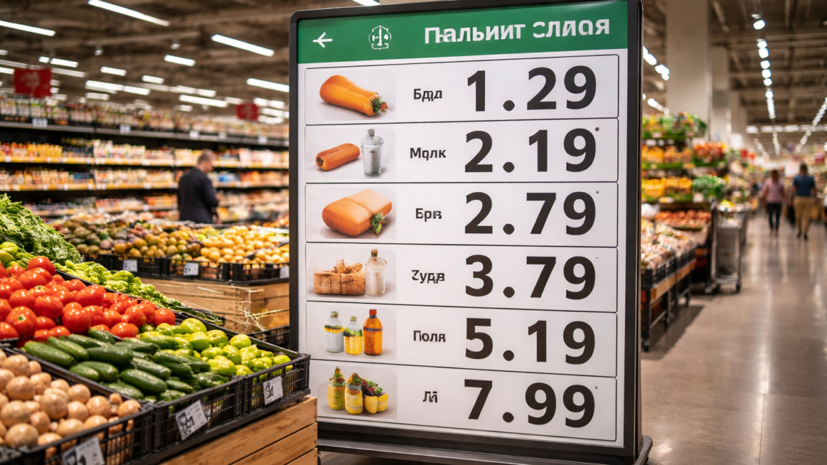Bulgaria obligă marile magazine să publice zilnic prețurile produselor de bază