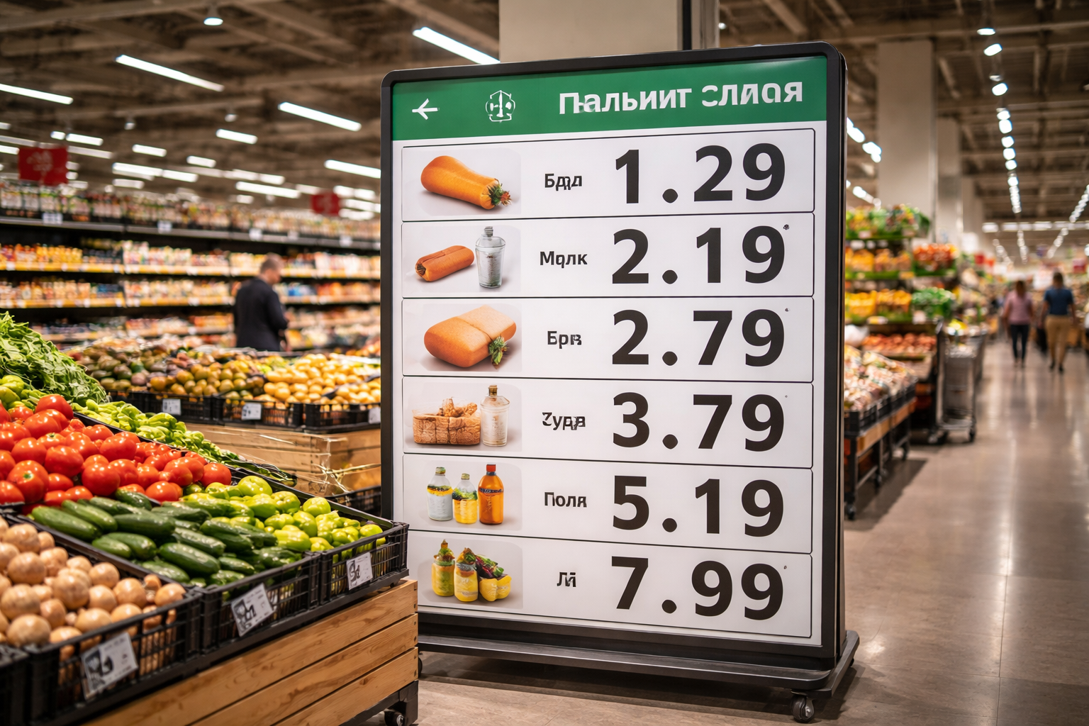Bulgaria obligă marile magazine să publice zilnic prețurile produselor de bază