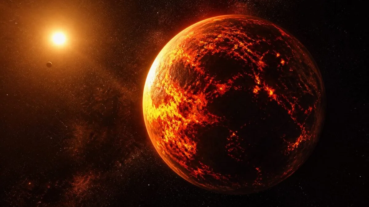 41 de ani-lumină până la 55 Cancri e. James Webb a găsit un „super-Pământ” de lavă cu atmosferă bogată în hidrogen