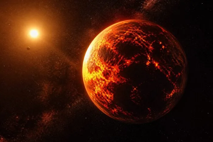 41 de ani-lumină până la 55 Cancri e. James Webb a găsit un „super-Pământ” de lavă cu atmosferă bogată în hidrogen