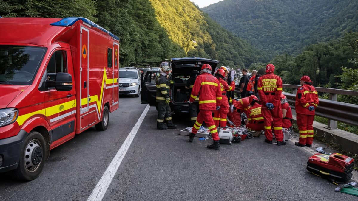 accident DN7, Un bolovan de 40 de centimetri a ucis un pasager pe DN7. Cine e responsabil pentru siguranța pe Valea Oltului?