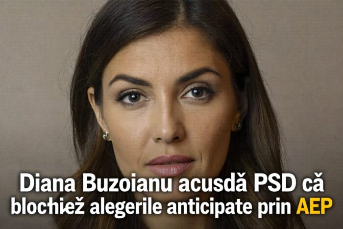 alegeri anticipate, Diana Buzoianu acuză PSD că blochează alegerile anticipate prin AEP