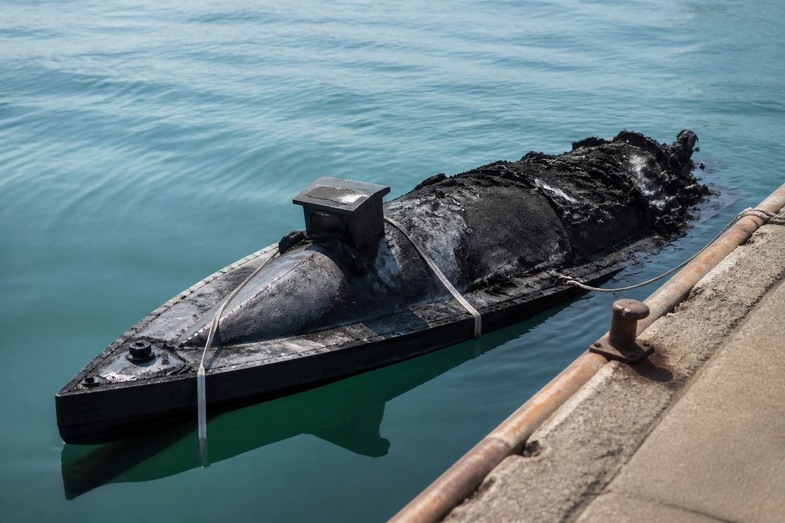 O dronă navală ucraineană a explodat în Portul Constanța