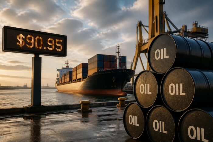 embargo maritim Houthi, Houthi anunță embargo maritim împotriva Arabiei Saudite, iar petrolul Brent a ajuns la 90,95 dolari