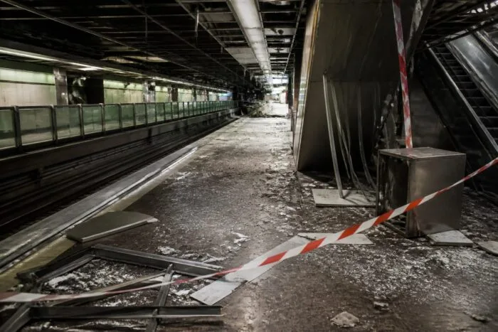 explozie metrou Barcelona, Opt muncitori răniți la metroul din Barcelona, doi în stare gravă