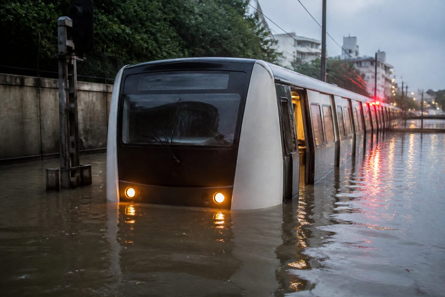 1.408 intervenții în București după furtună. Bilanțul cu 224 de case inundate și metrou afectat